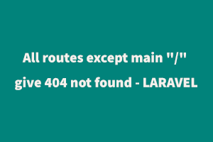 laravel routes
