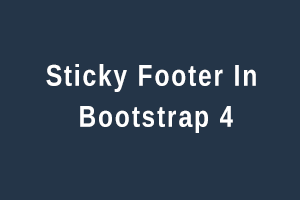 HTML 5 footer