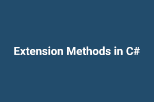 How To Use Extension Method In C#