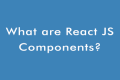 What are React JS Components - StudySection Blog