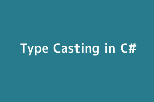 Type Casting