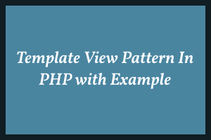 Pattern In PHP