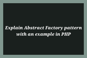 Abstract Factory pattern