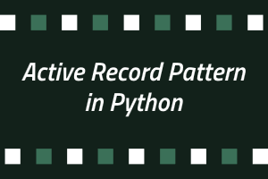 Blog on Active Record Pattern