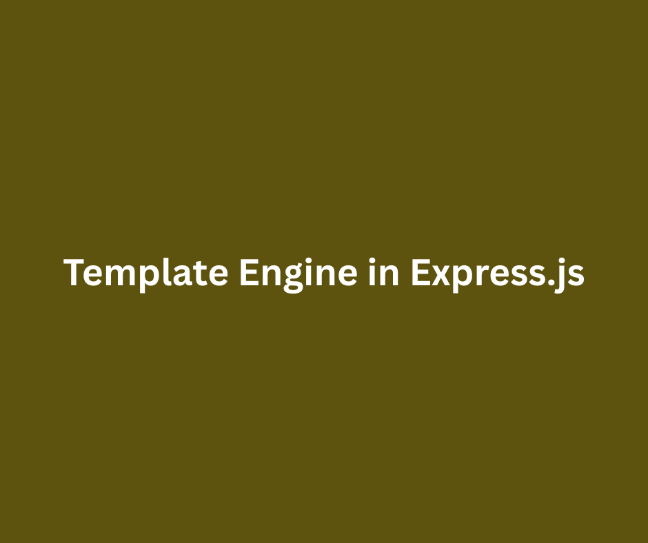Template Engine in Express.js